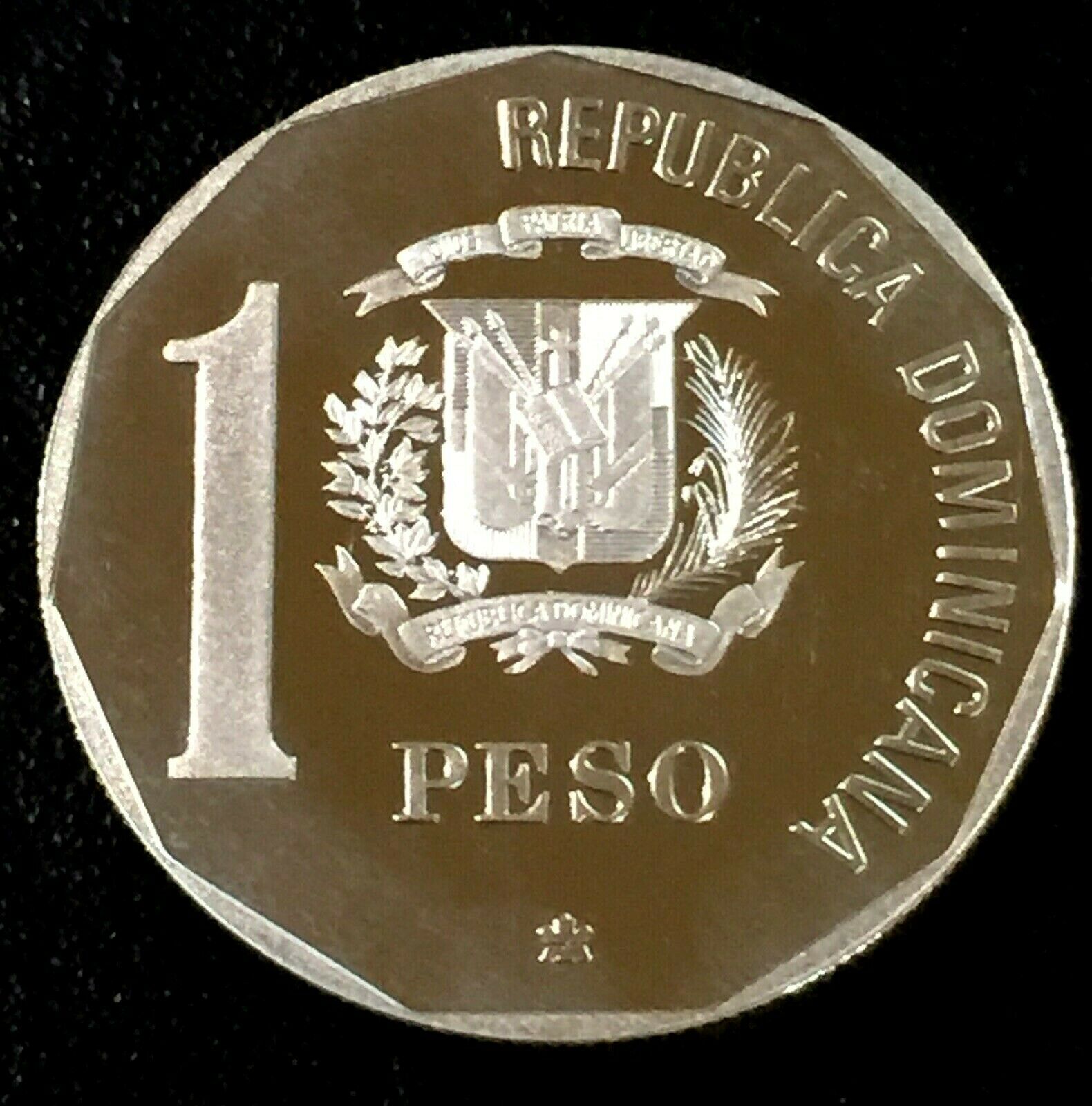 DOMINICAN REPUBLIC 1 Peso 1989 Proof Silver Evangelization - Fresh Stock Dated October 2025