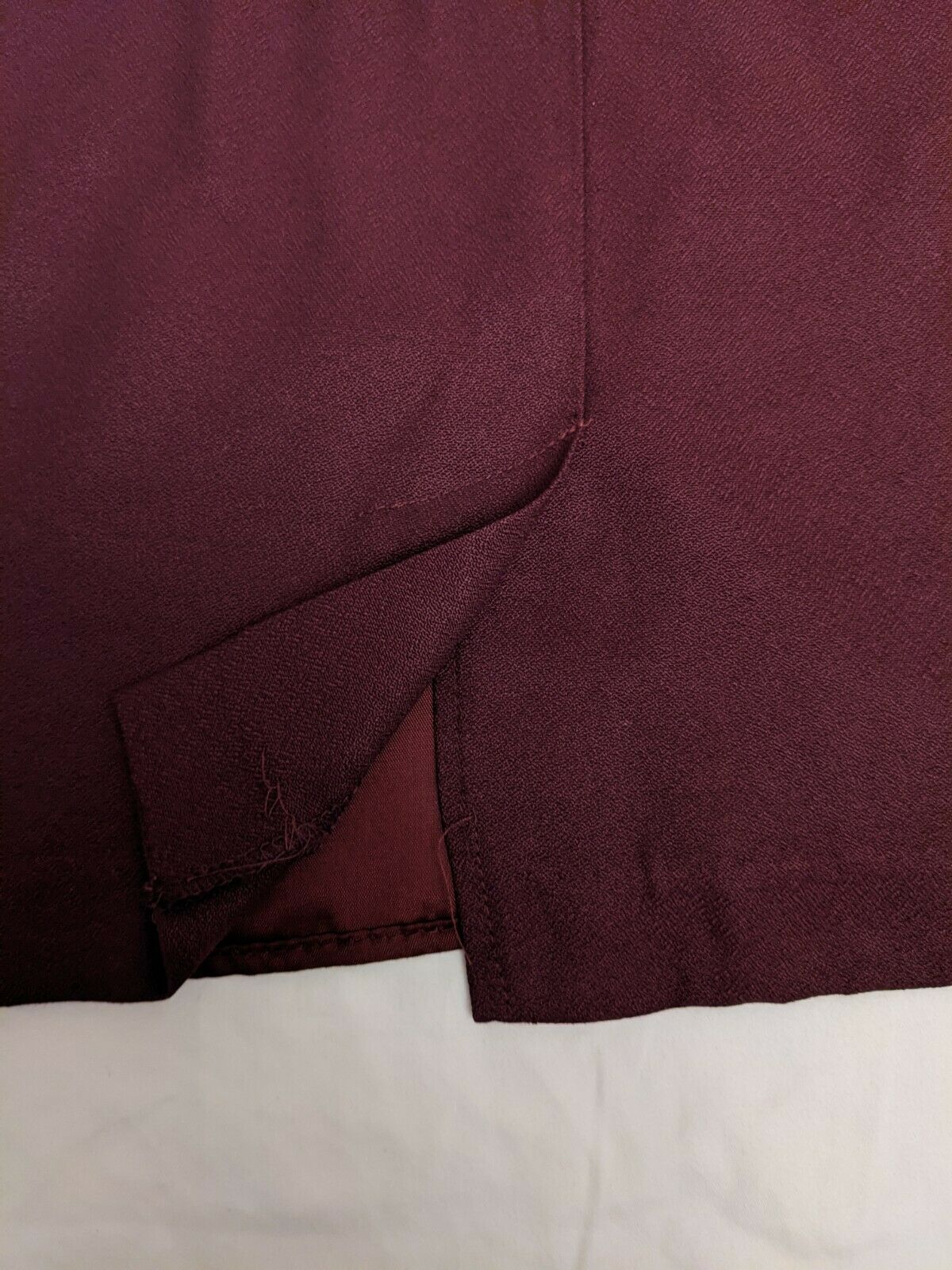Vintage “Cristina” Pencil Skirt-Deep Maroon- Size 4 - Fresh Stock Dated October 2025