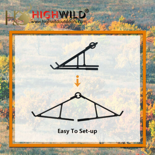 Highwild Game Hanging Gambrel & Hoist Kit with Pulleys & Rope - 600 lbs - Fresh Stock Dated October 2025