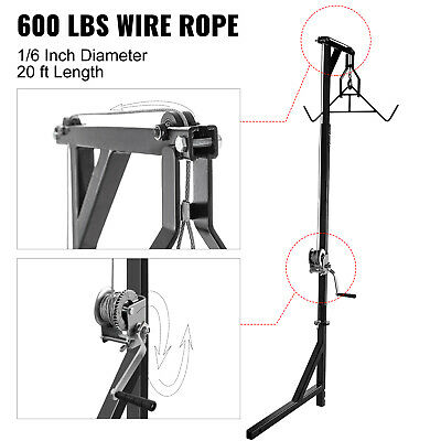 VEVOR Hitch Mounted Deer Hoist Hitch Game Hoist 400lbs Winch Lift w/ Gambrel - Fresh Stock Dated October 2025
