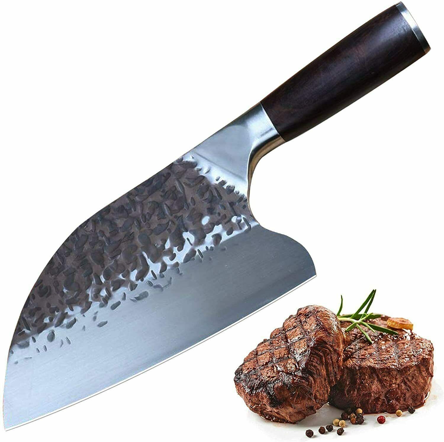Hunters Serbian Handmade Forged Butcher Knife Chopping Cleaver Kitchen Knife -US - Fresh Stock Dated October 2025
