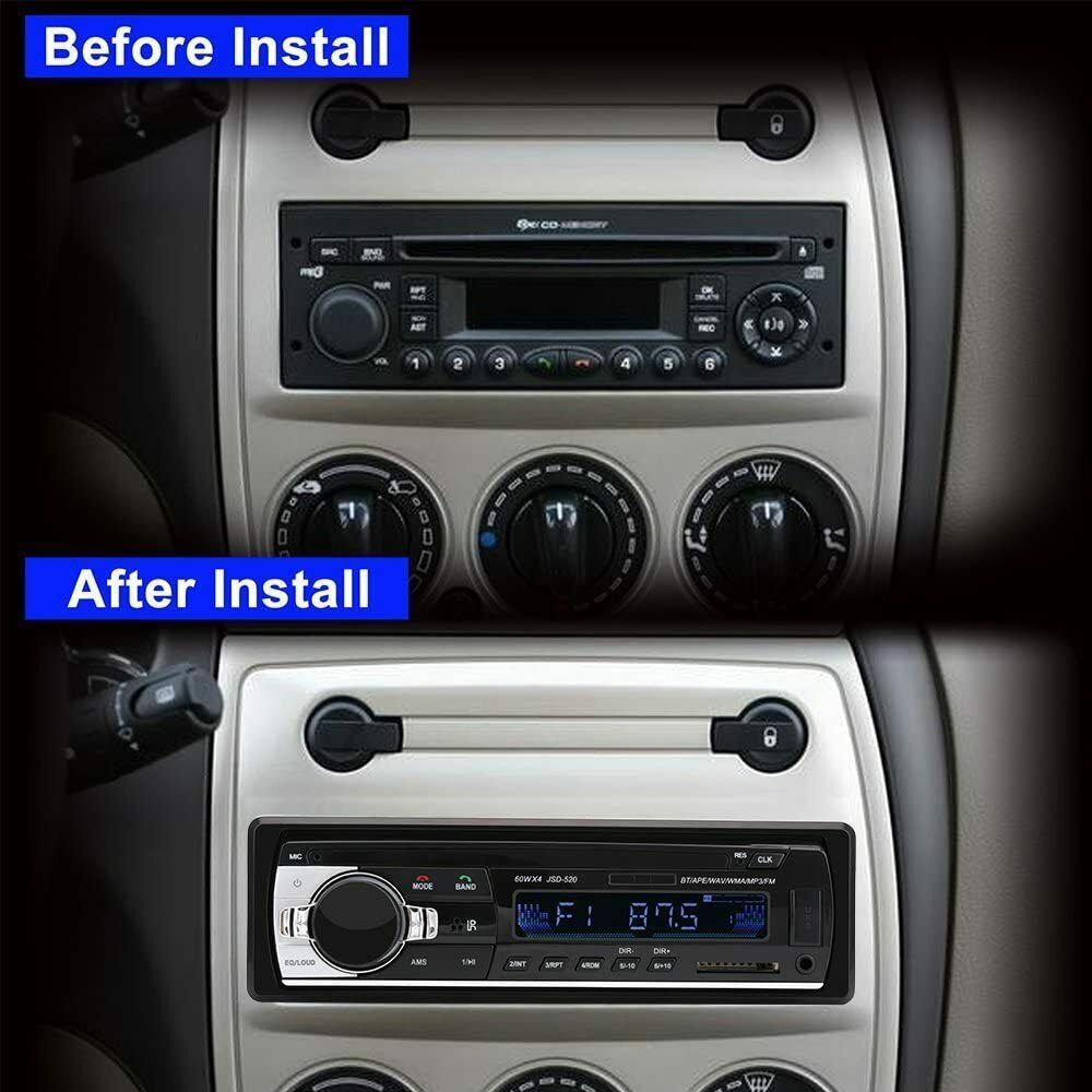 JSD-520 CAR FM/USB/SD/MP3 Player Receiver w Bluetooth 60Wx4 Output - Fresh Stock Dated October 2025