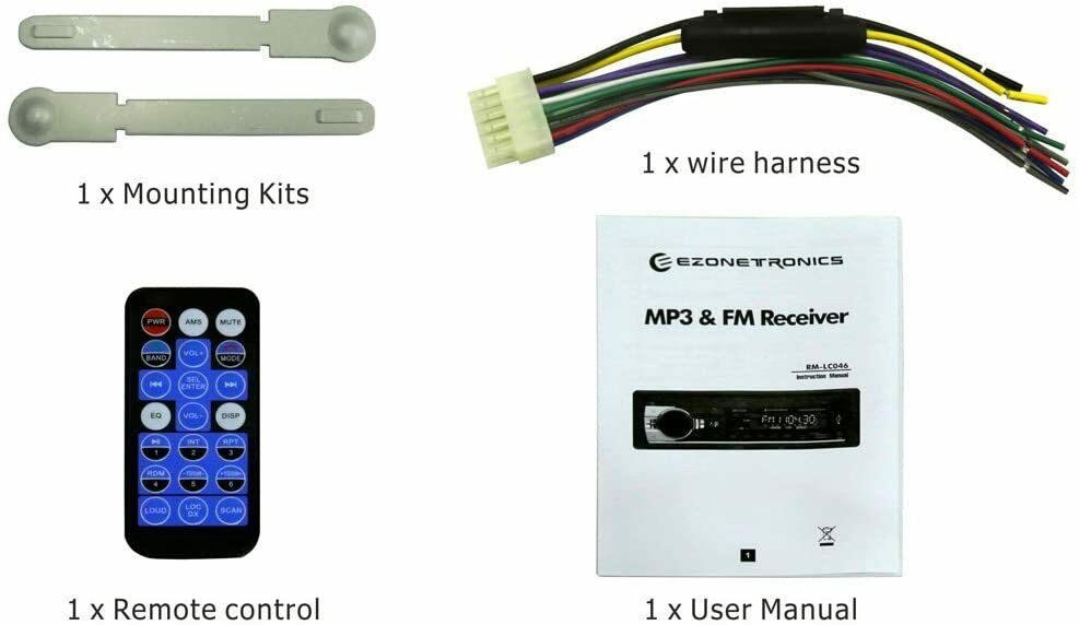 JSD-520 CAR FM/USB/SD/MP3 Player Receiver w Bluetooth 60Wx4 Output - Fresh Stock Dated October 2025