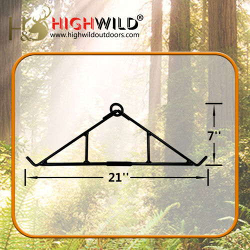 Highwild Game Hanging Gambrel & Hoist Kit with Pulleys & Rope - 600 lbs - Fresh Stock Dated October 2025