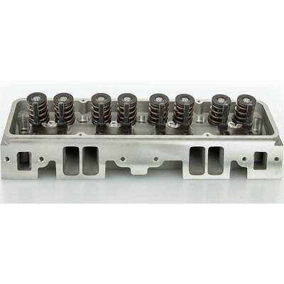 Flo-Tek SBC 350 Chevy Aluminum Assembled 64cc Cylinder Head w/ Studs Guideplates - Fresh Stock Dated October 2025