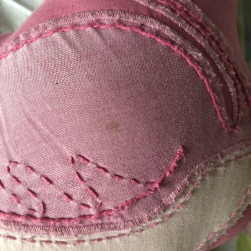 Pottery Barn Kids Flamingo Pillow Surfside Beach Island Surf Gingham Pink - Fresh Stock Dated October 2025