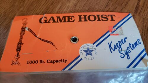Natpro 1000 Lb. Capacity Game Hoist By Keeper Systems. New In Package. - Fresh Stock Dated October 2025