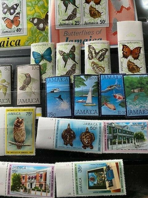 1975-1980 STAMPS OF JAMAICA BUTTERFIES,BIRDS,ETC. - Fresh Stock Dated October 2025