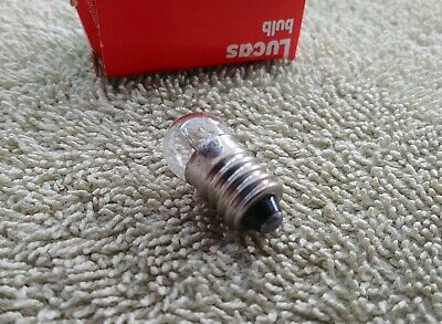 NOS LUCAS Mini Screw In Dash Gauge Lamp Bulb 12v 2.2w ~ Smith Triumph Norton BSA - Fresh Stock Dated October 2025