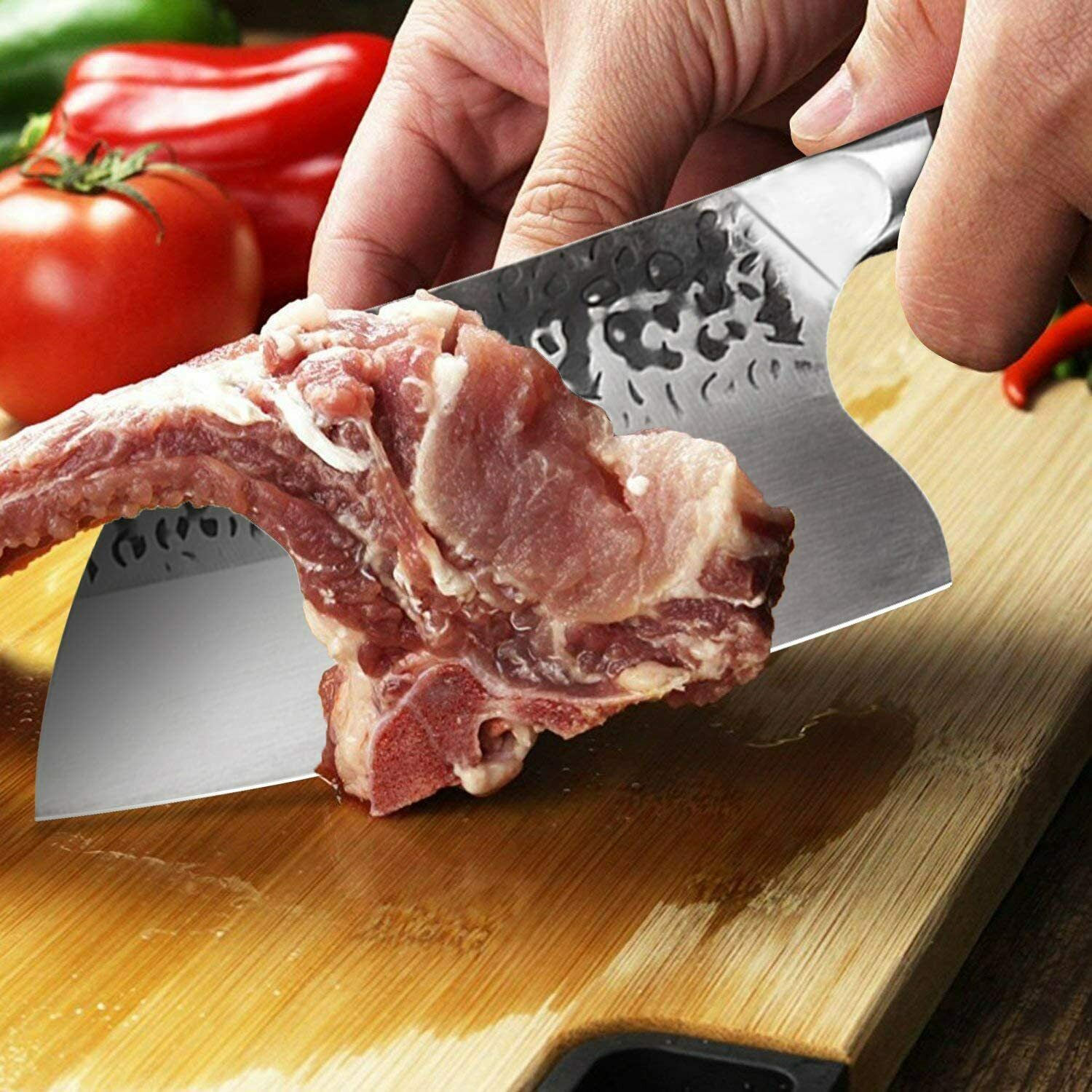 Hunters Serbian Handmade Forged Butcher Knife Chopping Cleaver Kitchen Knife -US - Fresh Stock Dated October 2025