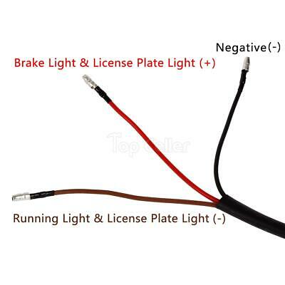 Rear Red Tail Brake Light License Plate w/Bracket - Fresh Stock Dated October 2025
