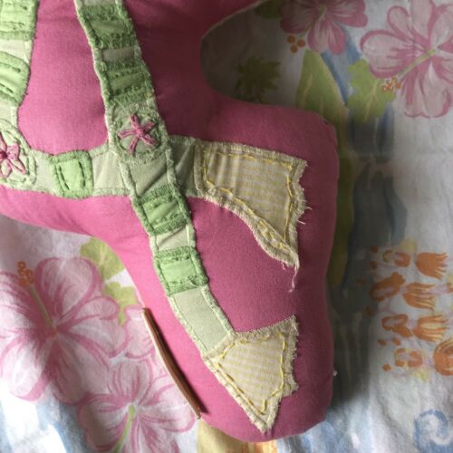 Pottery Barn Kids Flamingo Pillow Surfside Beach Island Surf Gingham Pink - Fresh Stock Dated October 2025
