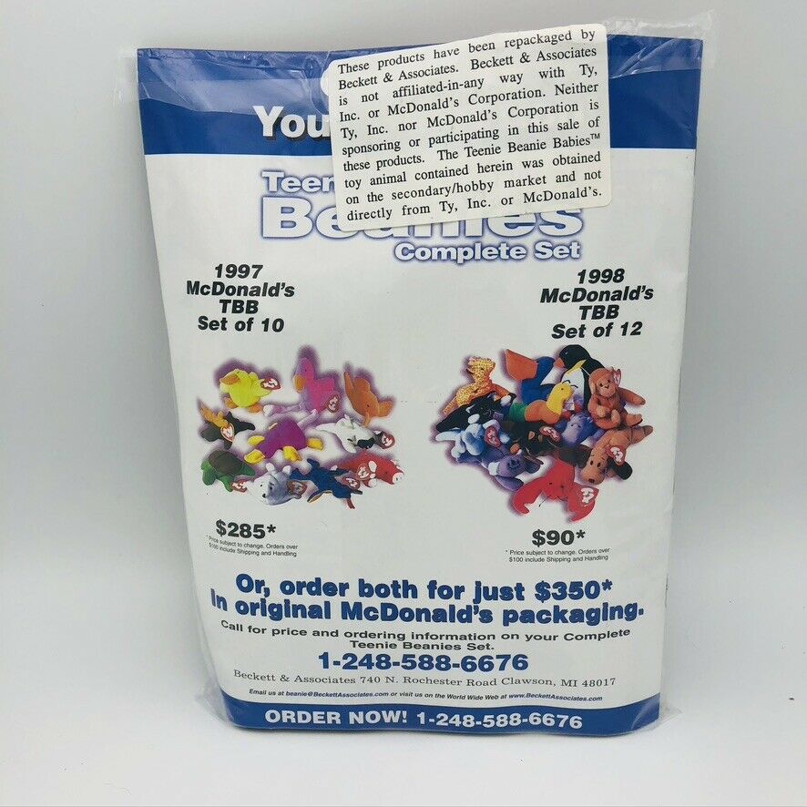 Ty Beanie Baby Collector Value Pack with Video - Fresh Stock Dated October 2025