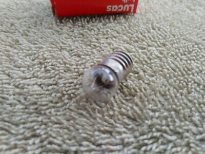 NOS LUCAS Mini Screw In Dash Gauge Lamp Bulb 12v 2.2w ~ Smith Triumph Norton BSA - Fresh Stock Dated October 2025