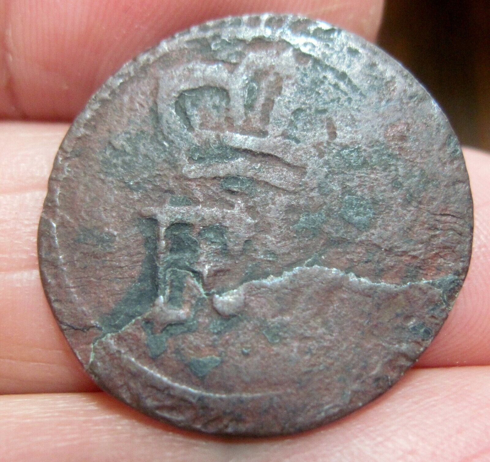 (1808-1822) DOMINICAN REPUBLIC (1/4 REAL) -COLONIAL COINAGE -- RARE-- - Fresh Stock Dated October 2025