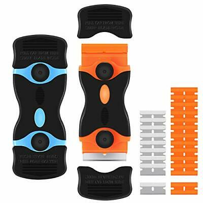 2 PK Multi-Purpose And Mini Razor Scraper, Double-Edged Razor Blade Remover Tool - Fresh Stock Dated October 2025