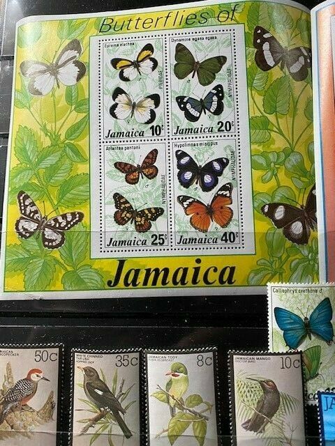 1975-1980 STAMPS OF JAMAICA BUTTERFIES,BIRDS,ETC. - Fresh Stock Dated October 2025
