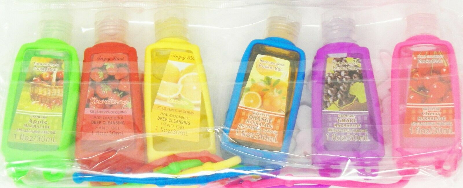 Unicorn Kid's 1 oz Pocketbac Hand Sanitizer w/ Keychain Carrier 6 Scents QTY 120 - Fresh Stock Dated October 2025