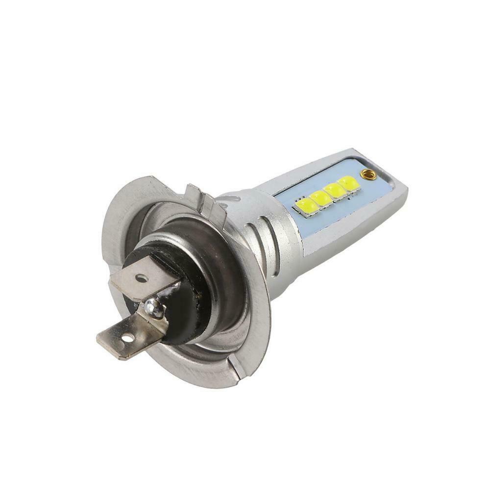 H7 Motorcycle LED Headlights Bulbs Kit High/Low Beam 120W 12000LM 6000K White - Fresh Stock Dated October 2025