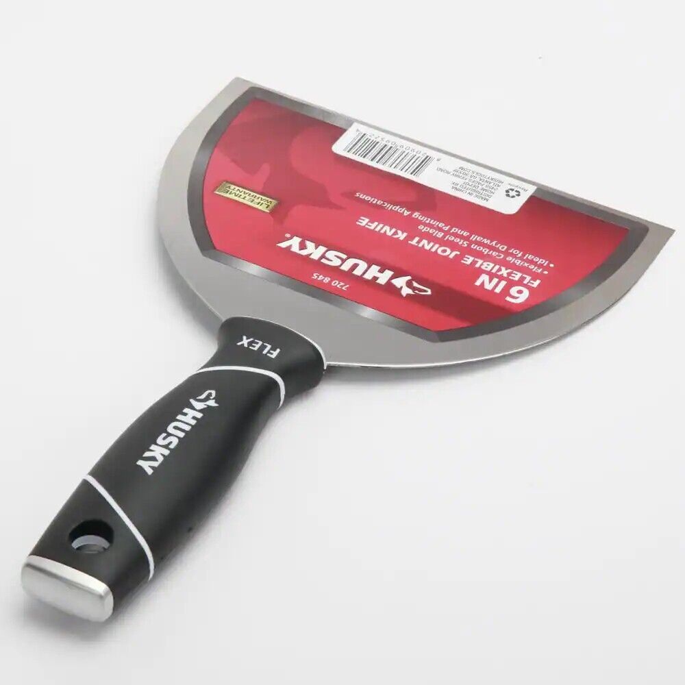Dry Wall, Construction Work, Husky Flexible Joint Knife 6 In. - Fresh Stock Dated October 2025