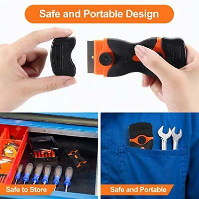 2 PK Multi-Purpose And Mini Razor Scraper, Double-Edged Razor Blade Remover Tool - Fresh Stock Dated October 2025