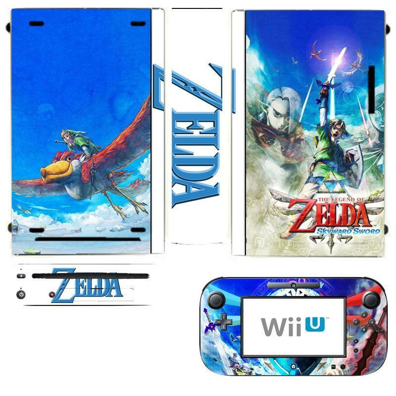 Zelda Skin Sticker Cover for Nintendo Wii U Console & Controller skins - Fresh Stock Dated October 2025