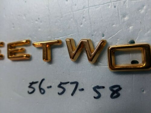 CADILLAC 1958 FLEETWOOD 18K GOLD PLATED TRUNK LETTERS - Fresh Stock Dated October 2025