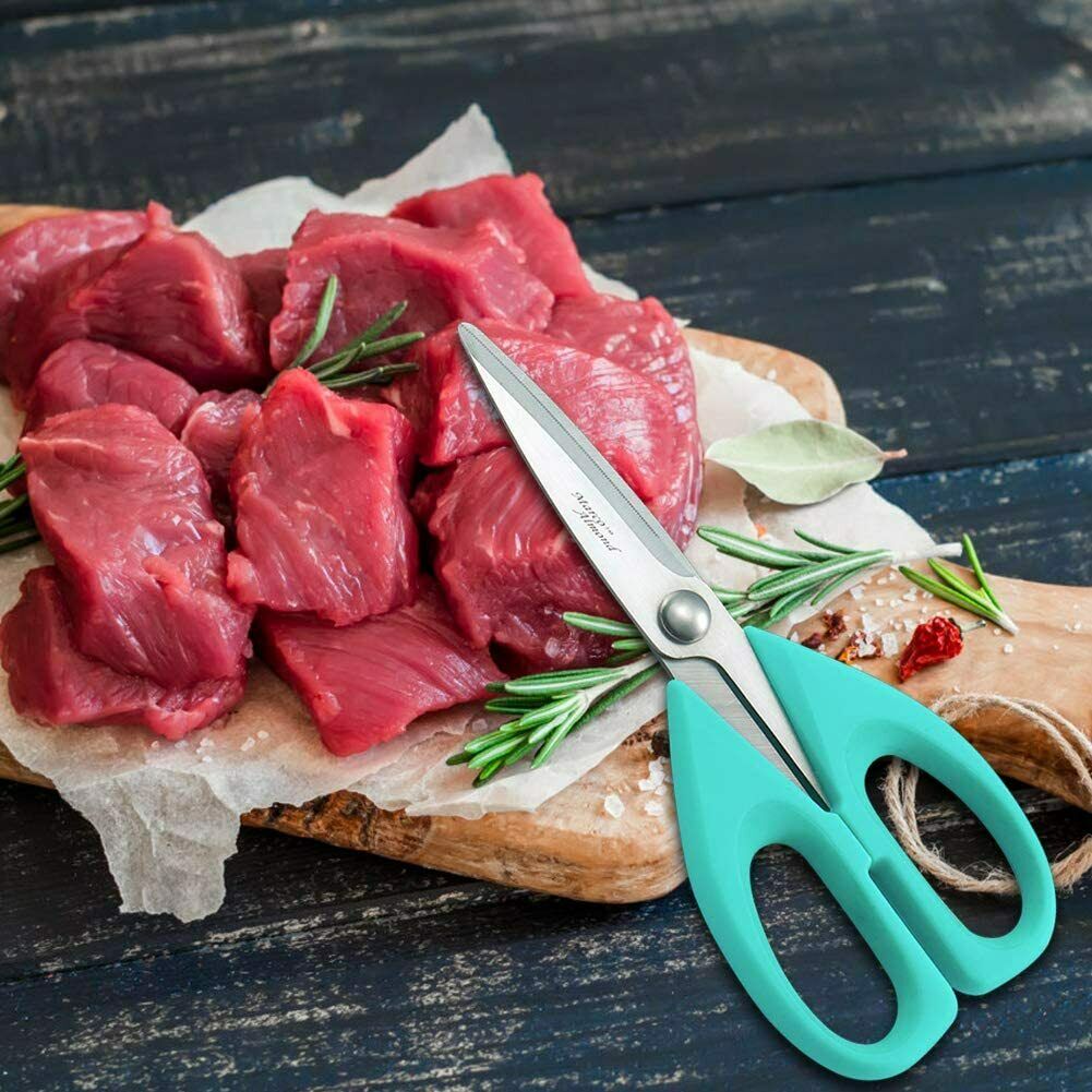 14PCS Stainless Steel Kitchen Knives Cutlery Set with Block Built-in Sharpener - Fresh Stock Dated October 2025