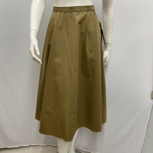 Vintage Attributed Yves Saint Laurent Safari Skirt Khaki Size Ties Size 38 XXS - Fresh Stock Dated October 2025