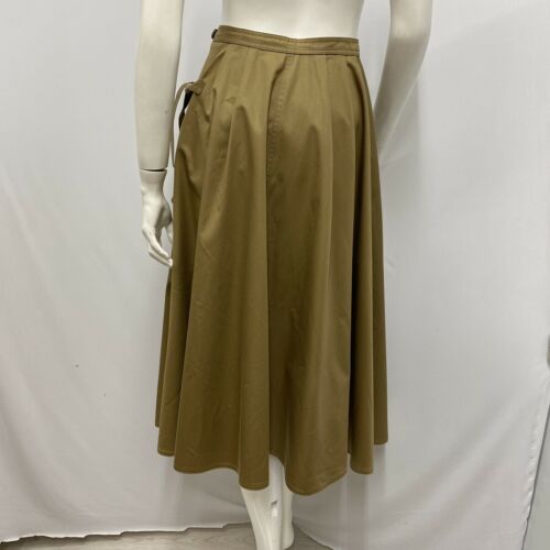 Vintage Attributed Yves Saint Laurent Safari Skirt Khaki Size Ties Size 38 XXS - Fresh Stock Dated October 2025