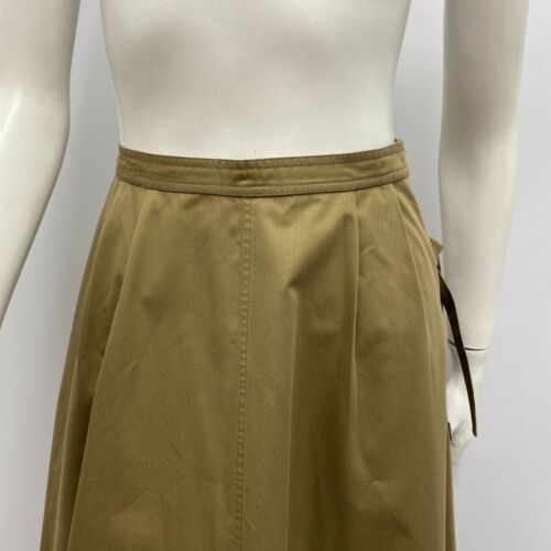 Vintage Attributed Yves Saint Laurent Safari Skirt Khaki Size Ties Size 38 XXS - Fresh Stock Dated October 2025