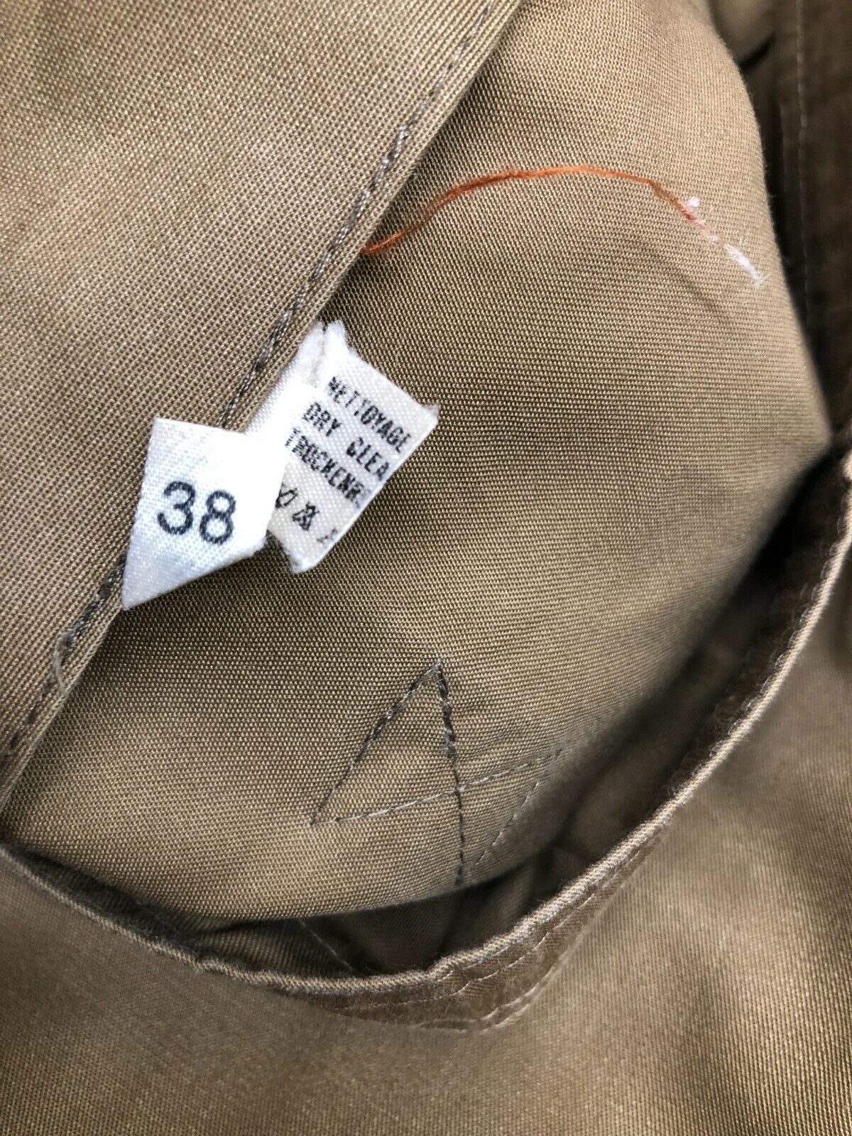 Vintage Attributed Yves Saint Laurent Safari Skirt Khaki Size Ties Size 38 XXS - Fresh Stock Dated October 2025