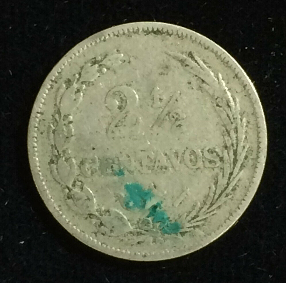 1888 Dominican Republic 2 1/2 Centavo Coin - Fresh Stock Dated October 2025