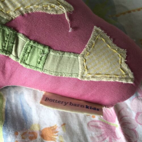 Pottery Barn Kids Flamingo Pillow Surfside Beach Island Surf Gingham Pink - Fresh Stock Dated October 2025