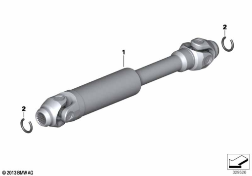 Drive Shaft for BMW R1150GS R1150R R1150RT 26117655802 - Fresh Stock Dated October 2025