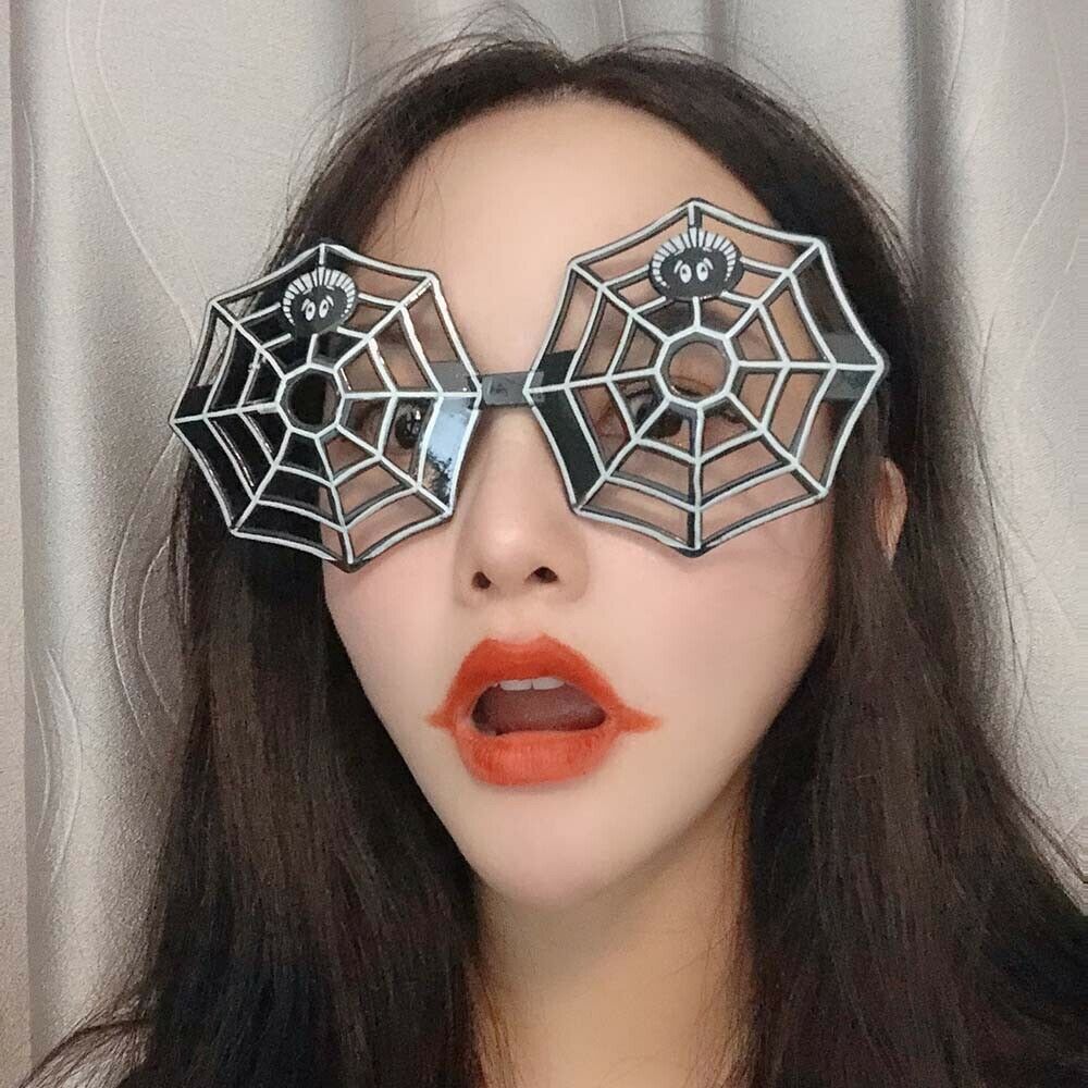 Funny Glasses Pumpkin Skeleton Clown Nose Halloween Party Role-playing Supplie-A - Fresh Stock Dated October 2025