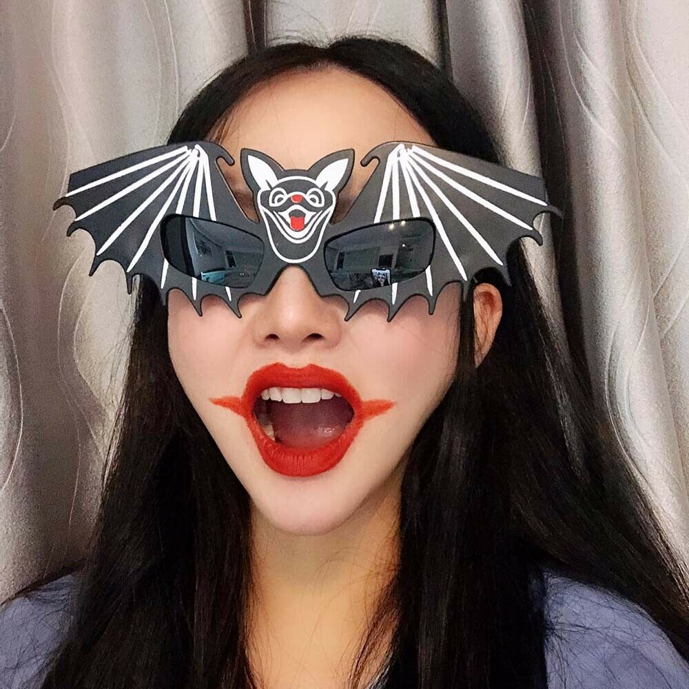 Funny Glasses Pumpkin Skeleton Clown Nose Halloween Party Role-playing Supplie-A - Fresh Stock Dated October 2025