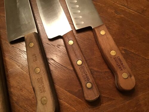 Lot 15 Vtg Chicago Cutlery Knives 100S 107S 62S 61S 65S 78S C42 42S Santoku Chef - Fresh Stock Dated October 2025