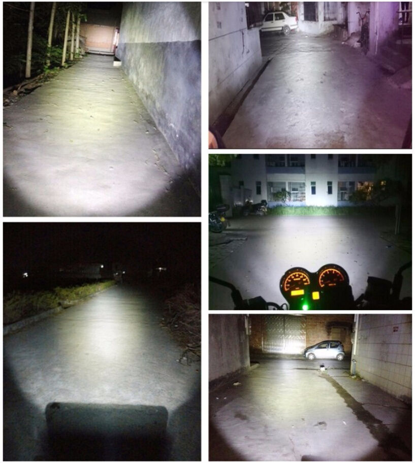 1x H4 3*COB LED Motorcycle Headlight Bulb High/Low Beam Fog Light 2000LM Scooter - Fresh Stock Dated October 2025