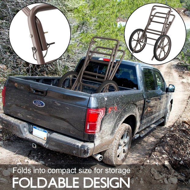 Outdoor Deer Cart 500 lb Game Hauler Utility Gear Dolly Cart Hunting Accessories - Fresh Stock Dated October 2025