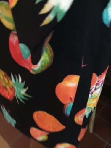 Vintage Fruit Print Short Wrap Skirt M - Fresh Stock Dated October 2025