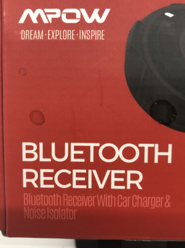 Mpow Wireless Bluetooth Car Kit Hands-Free Calling Streambot Audio Receiver MBR2 - Fresh Stock Dated October 2025