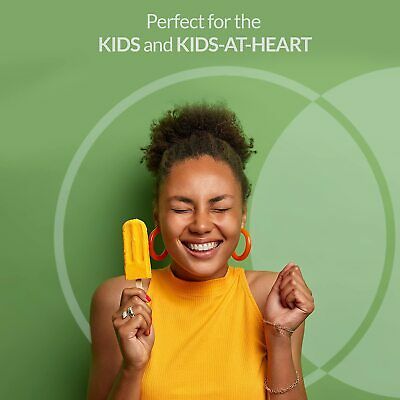 Silicone Popsicle Molds BPA Free Set of 10 Ice Pop Maker with 50 Popsicle Sticks - Fresh Stock Dated October 2025