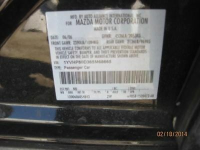 Manual Transmission 6-181 Fits 03-08 MAZDA 6 411818 - Fresh Stock Dated October 2025