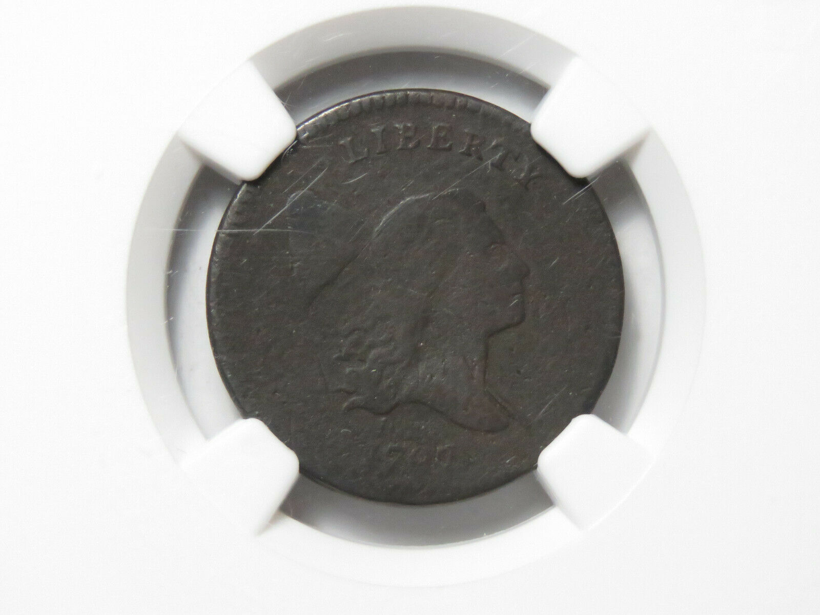 1797 Liberty Cap Half Cent - 1/1 Plain Edge C-1 - NGC VG Details - Corrosion - Fresh Stock Dated October 2025