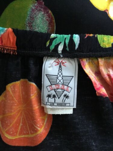 Vintage Fruit Print Short Wrap Skirt M - Fresh Stock Dated October 2025
