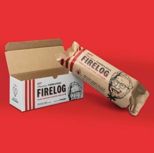 X 6  KFC Limited-Edition 11 Herbs & Spices Firelog by Enviro-Log - FREE SHIPPING - Fresh Stock Dated October 2025
