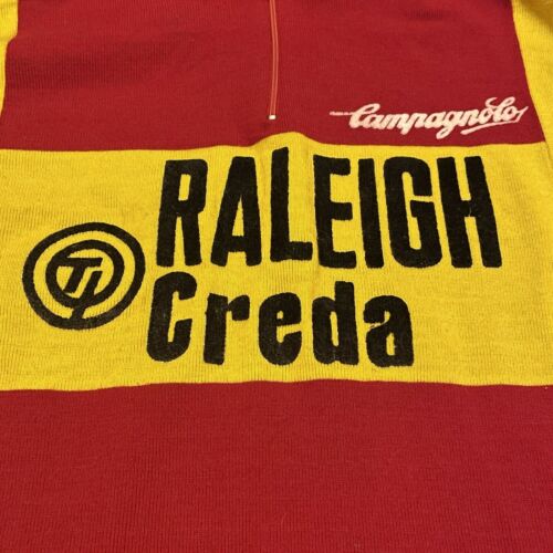 Vintage Campagnolo Cycling Jersey TI Raleigh Creda Belgium Size 1 Polyacrylic - Fresh Stock Dated October 2025