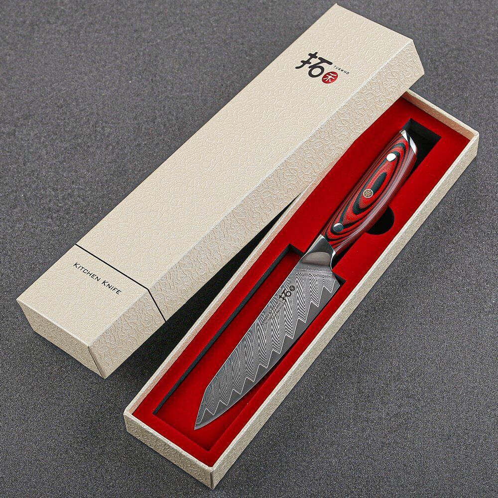 TURWHO 5inch Utility Knife Japanese VG10 Damascus Steel Knife Chef Kitchen Knife - Fresh Stock Dated October 2025