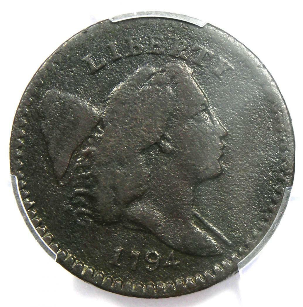 1794 Liberty Cap Flowing Hair Half Cent 1/2C (C-7 R5 Variety) - PCGS Fine Detail - Fresh Stock Dated October 2025